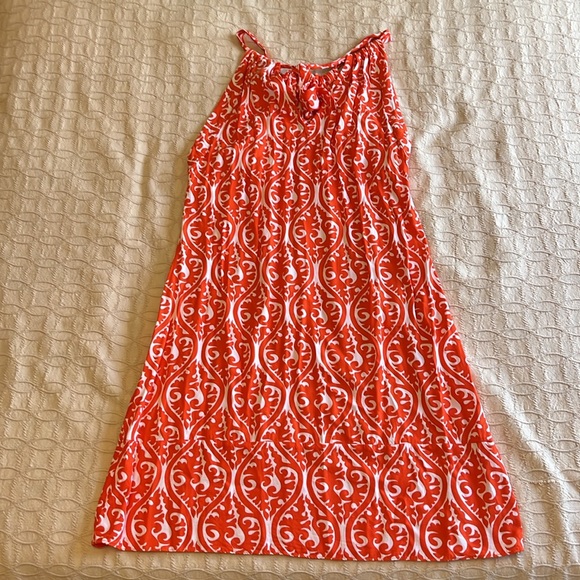 Escapada orange and white summer dress - Picture 5 of 6